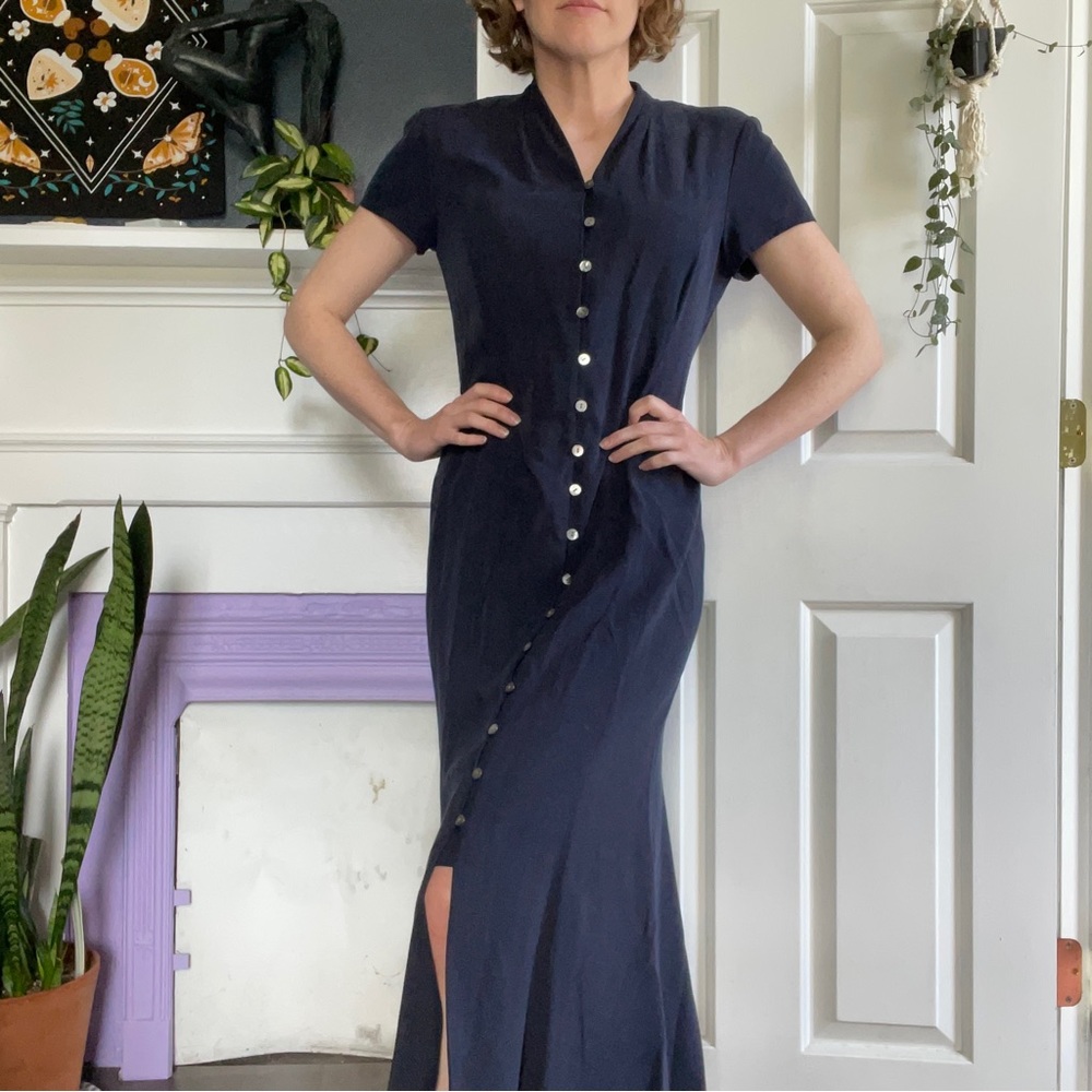 Silk maxi dress